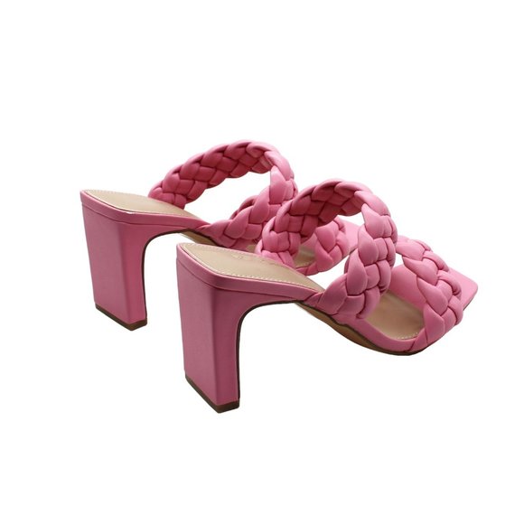 BCBGeneration Pink Braided Sandals - Picture 6 of 8